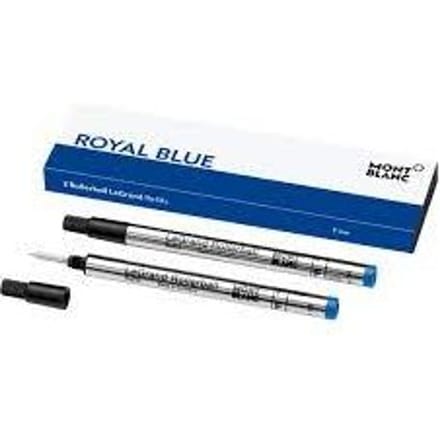 Montblanc vulling voor de rollerball legrand, kleur royal blue (schrijfdikte fijn)