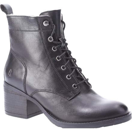 Hush Puppies Harriet Leren Vrouwen Laarzen Zwart