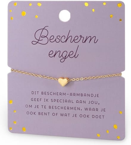 Armband - Hartje - Beschermengel