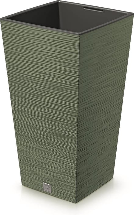 Prosperplast - Grote bloempot met inzet 19L - Greon - 24x24x45cm