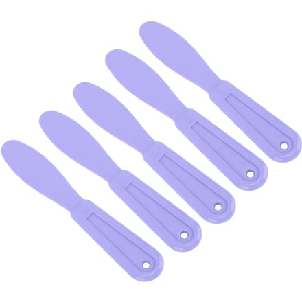 5 stuks Tandheelkundige Plastic Gips Spatels Mengmes voor Alginaat Afdruk Gips Materialen Licht paars