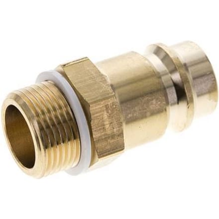 Messing DN 19 Luchtkoppeling Insteeknippel G 3/4 inch Buitendraad - CLP19-M-B-034