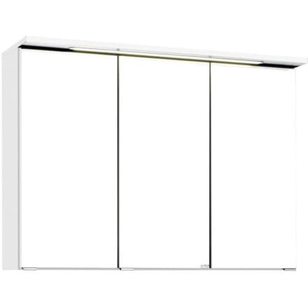 HELD Badkamer spiegelkast Bologna 3D (LED-inbouwlamp, wit, 90 cm)