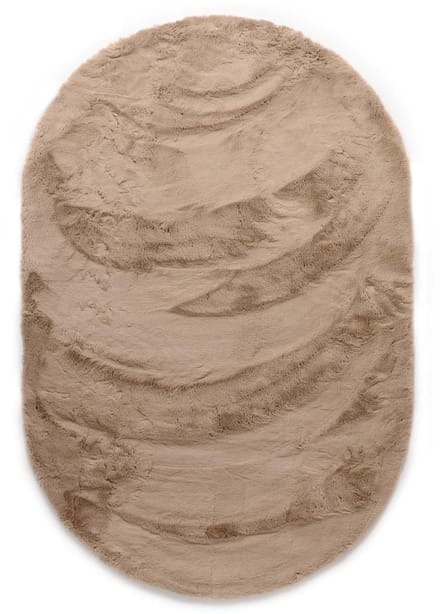 Vloerkleed ovaal hoogpolig - Comfy plus taupe 150x240