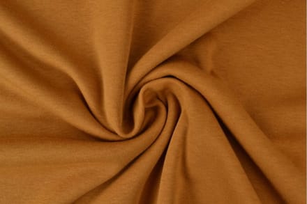 10 meter alpenfleece - Donker okergeel - 150cm breed