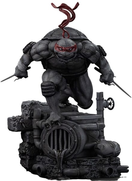 Iron Studios Teenage Mutant Ninja Turtles Art Scale Statue 1/10 Raphael Black and White Variant 26 cm heo exclusive Beeld
