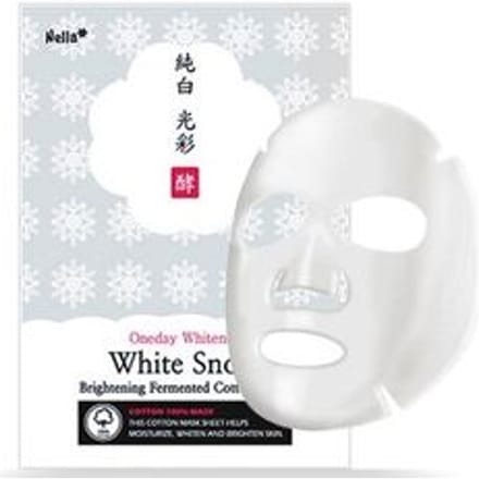 Nella - Oneday Whitener White Snow Brightening Fermented Cotton Mask 1 pc