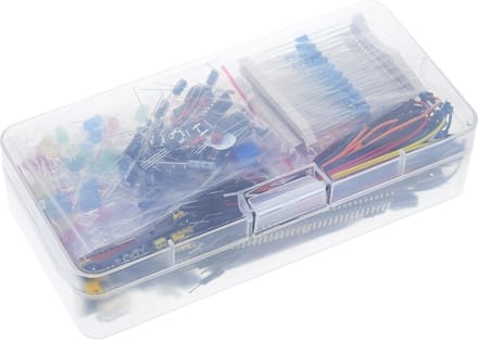TIN-IN Elektronica Starter Kit XL - Uitgebreide Componenten Set met 830 Punts Breadboard - Geschikt voor Arduino & Raspberry Pi