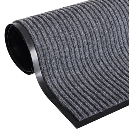 vidaXL - Deurmat - 120x180 - cm - PVC - grijs