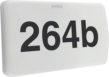 Strühm LED met schemersensor Wandlamp 7W (52W) - Wit - Koel Wit 4000K - Voor buiten IP65