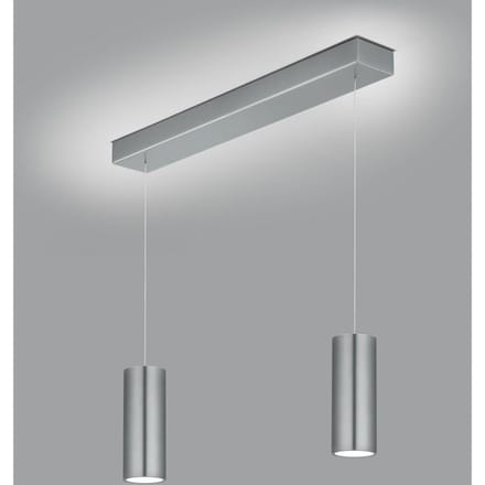 Knapstein LED hanglamp Helli up/down 2-lamps mat nikkel