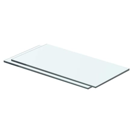vidaXL - Schappen - 2 - st - 40x15 - cm - glas - transparant