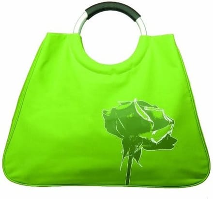 Grote Boodschappentas met Stevige Aluminium Handgreep, Groen, 50x38x20 cm