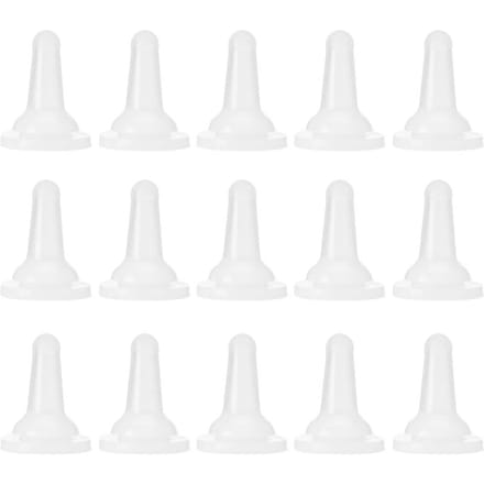 15 stuks Huisdier Kat Hond Silicone Veiligheid Zacht Verpleegfles Voeder Speen Accessoire white