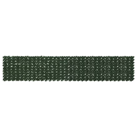 vidaXL - Balkonscherm - met - bladeren - Donkergroen - 400 - x - 75 - cm