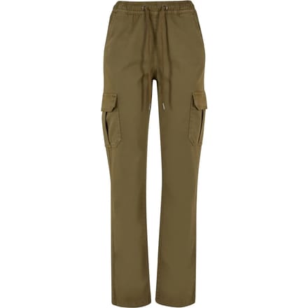 Urban Classics - High Waist Twill Cargobroek - 4XL - Olijfgroen