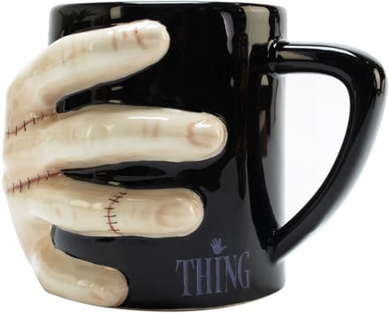 Wednesday Thing 3D-mok Unisex Kop - zwart/beige - Standard