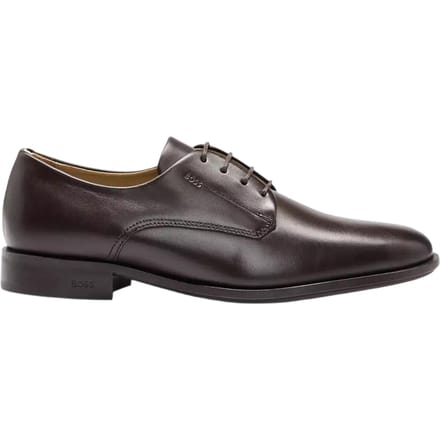 Boss Heren Colby Leren Derby Schoenen (Donkerbruin)