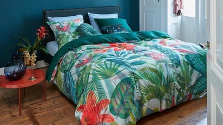 Beddinghouse Manoa Dekbedovertrek - eenpersoons - 140x200/220 cm - Groen