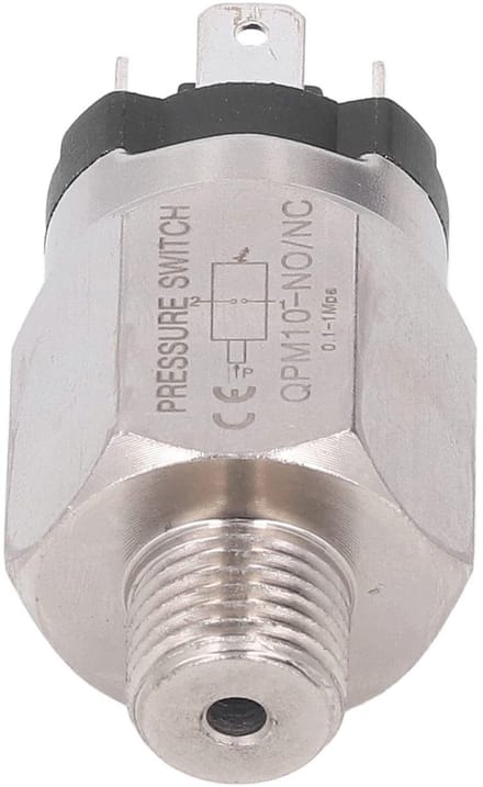 Pneumatisch Instelbare Drukswitch 1/2 Inch - Roestvrij Staal en Rubber