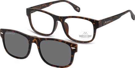Montana Leesbril MRC1A +1:50 TURTLE inclusief Clip-on zonnebril