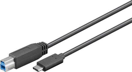 USB 3.0 Aansluitkabel USB 3.1 C - USB B 1m