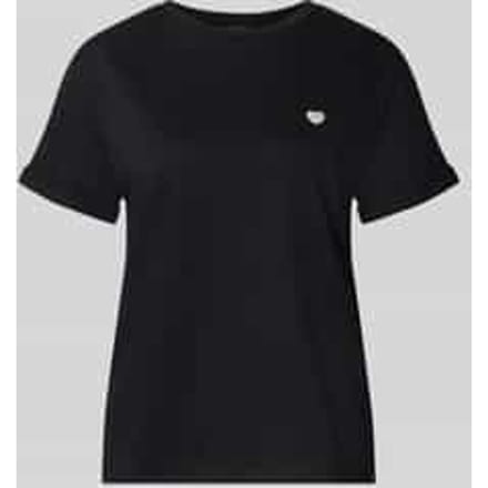 relaxed fit t-shirt met motiefstitching model 'Serz'