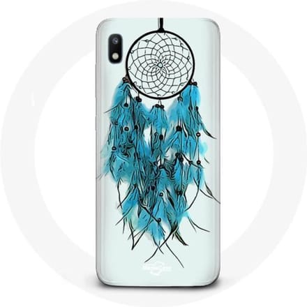 Hoesje voor Samsung Galaxy A10 Dream Catcher Blauw Witte Achtergrond