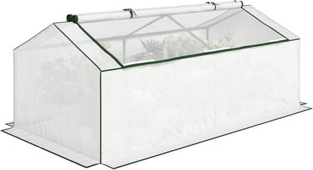 Outsunny Kas-Metaal, PE-180L x 90B x 70H cm-Wit