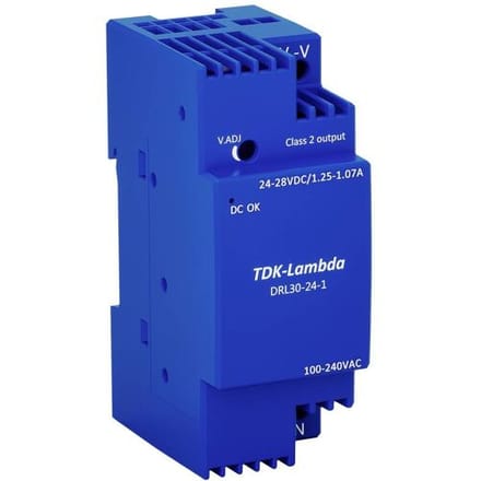 TDK-Lambda DRL30-24-1 DIN-rail netvoeding 24 V 1.25 A 30 W Inhoud 1 stuk(s)