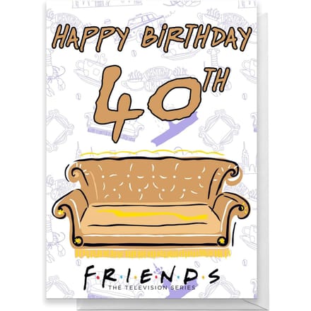 Friends Birthday 40th Greetings Card - Standard Card