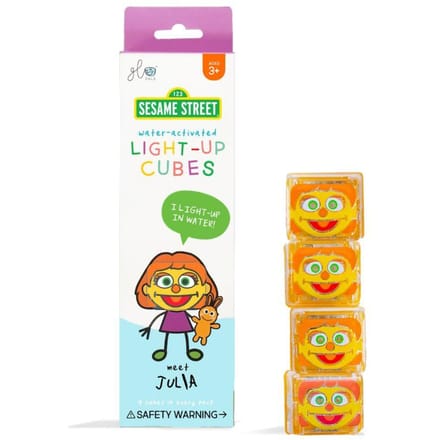 Glopals Light-Up Sesamstraat Julia 4 stuks Badspeelgoed GP-FIN-4PK-JULIA