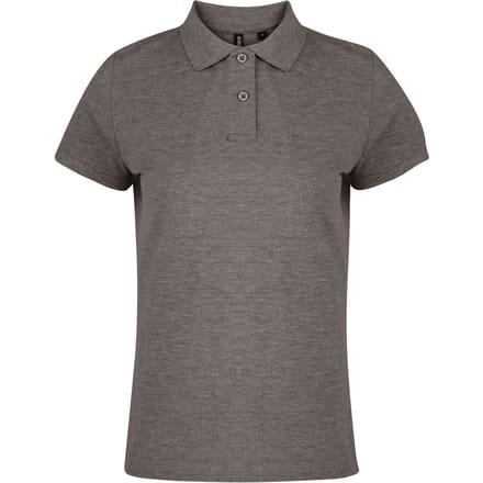 Asquith & Fox Dames/dames Poloshirt met korte mouwen en effen mouwen (Houtskool)
