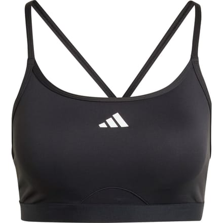 Adidas Aeroreact Training 3-stripes Sport-bh Vrouwen Zwart