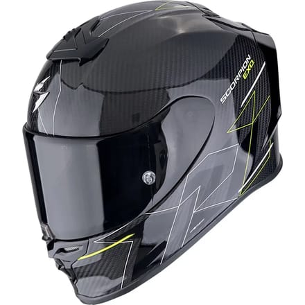 Scorpion EXO-R1 Evo Carbon Air Cynergy Zwart Geel Integraalhelm - Helm
