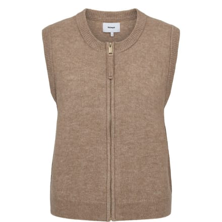 Gilet Nümph 707122 Nufuette Zip Vest Silver Mink