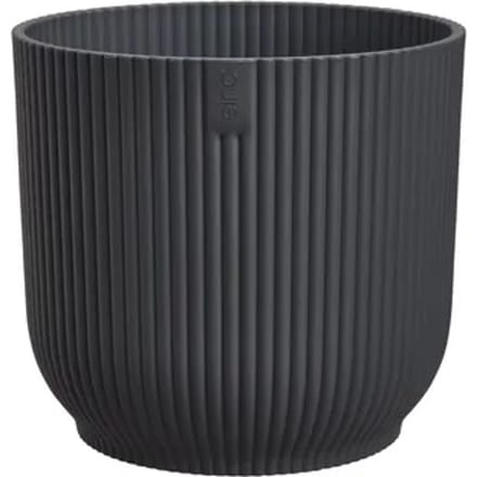 Elho Bloempot Vibes Fold Mini - Kunststof - Antraciet - Diam.7xh6,5cm