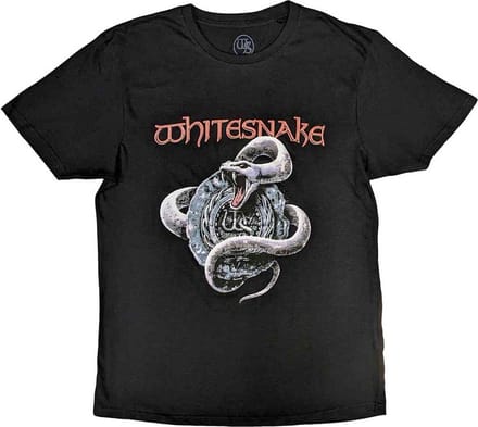 Whitesnake - Silver Snake Heren T-shirt - M - Zwart