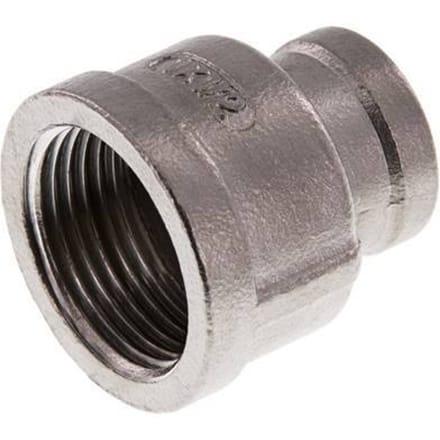 Rp 1'' x Rp 1/2'' RVS Ronde Sok 16 Bar