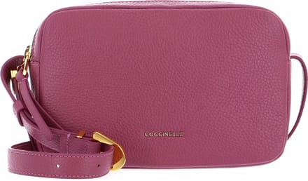 COCCINELLE Leren Schoudertas Coccinelle Gleen Handbag Grained Leather Pulp Pink Paars