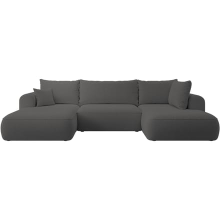 U-bank Philipa rechts bouclé met slaapfunctie | Selsey Design
