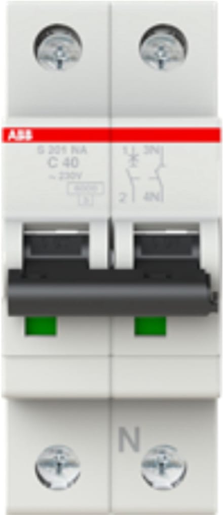 ABB 6 kA Automaat 1p+N C kar 40A