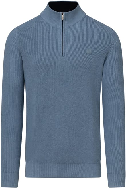 State Of Art Half Zip Trui Blauw - Maat XXL - Heren - Pullovers