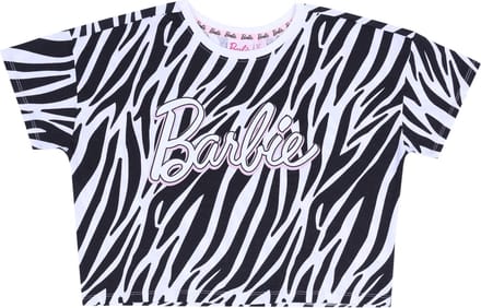 BARBIE wit en zwart kort topje
