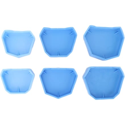 6 stuks Tandtechnisch Lab Model Basis Siliconen Tandtechnisch Lab Vormer Basis Mallen Gipsmodel Laden Blauw white