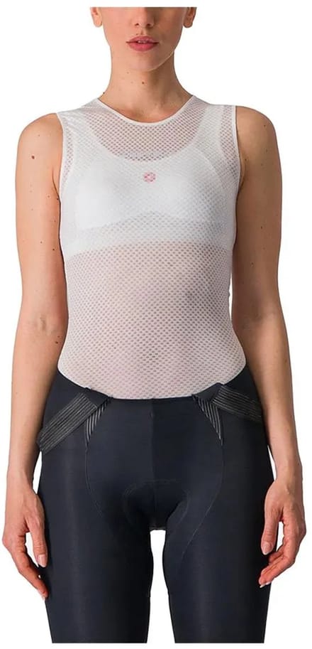 Castelli Pro Mesh Mouwloos Basislaag Beige L Vrouw