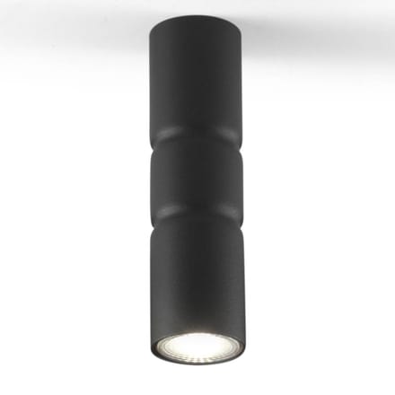 Metallux Opbouw plafondlamp Turbo, vaststaand, zwart