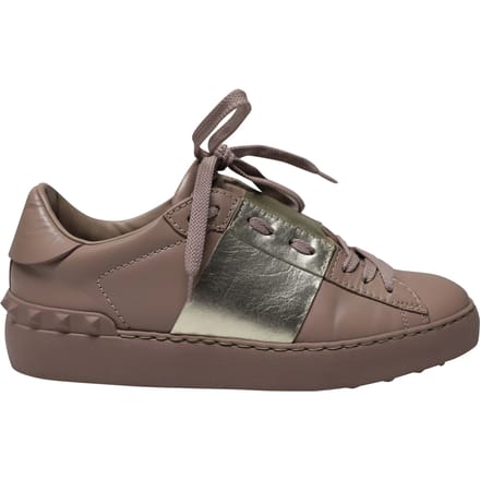 Valentino Garavani Open for a Change Sneakers in Oud Roze Kalfsleer