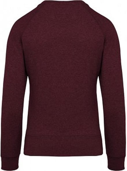 Kariban Dames/dames Organic Raglan Sweatshirt (Wijn Heide)