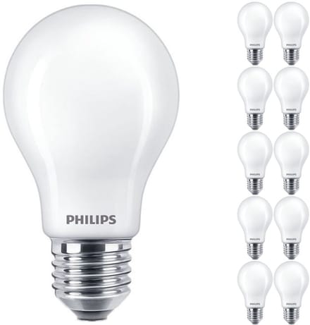 Voordeelpak 10x Philips Corepro LED Lamp E27 Peer Mat 7W 806lm - 830 Warm Wit | Vervangt 60W